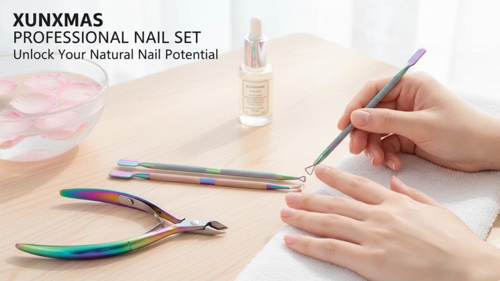 Gentle Nail Tools: XUNXMAS Set for Natural Nail Care